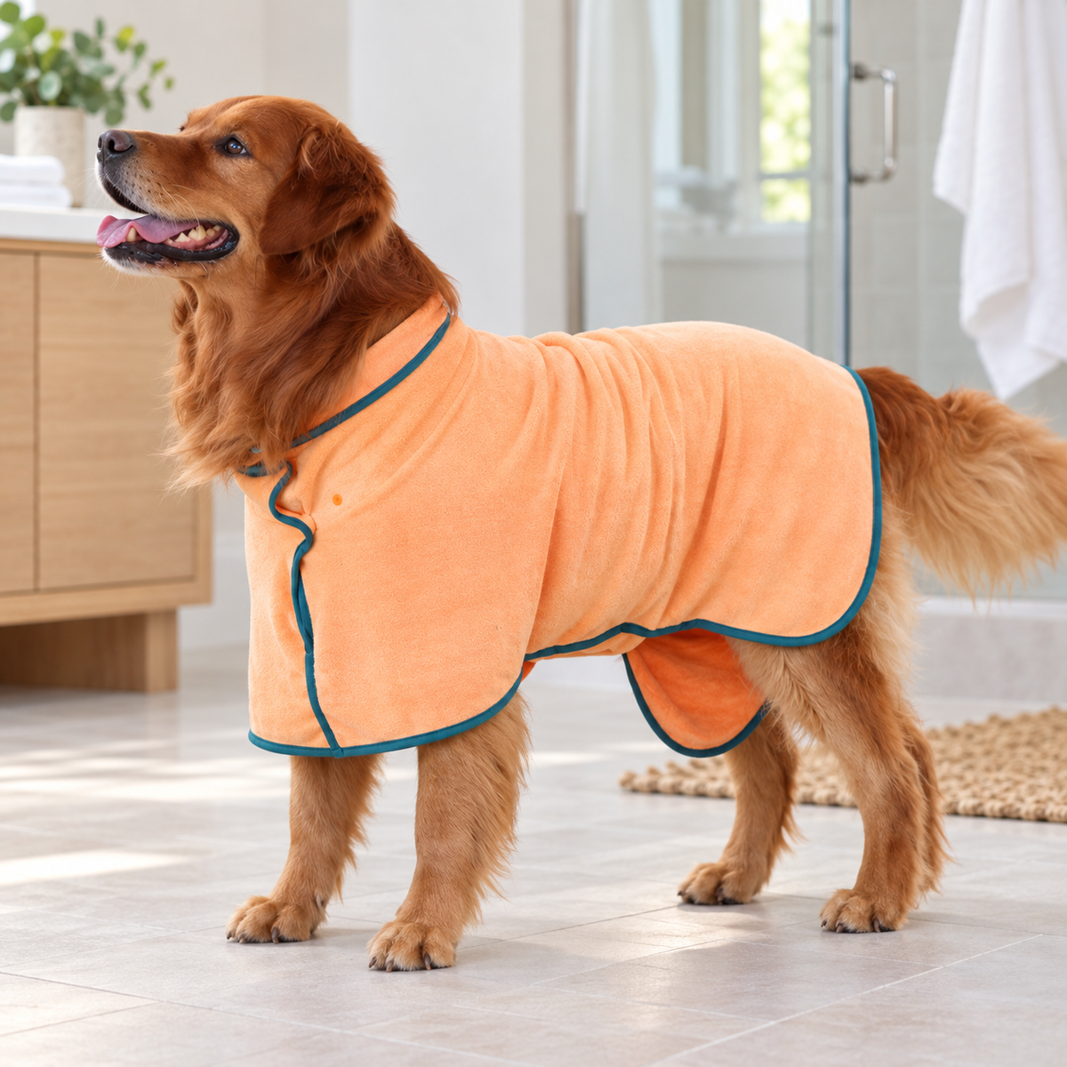 Luxurious Quick-Dry Dog Bathrobe