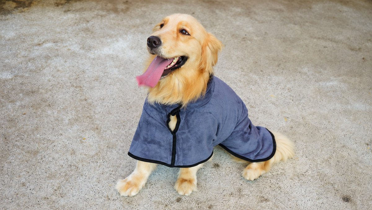 Luxurious Quick-Dry Dog Bathrobe