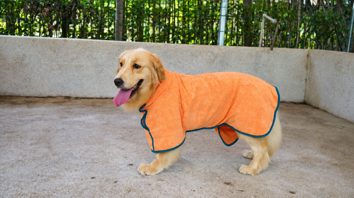 Luxurious Quick-Dry Dog Bathrobe