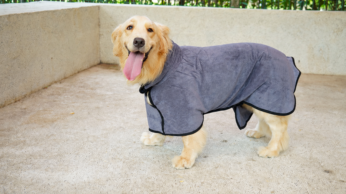 Luxurious Quick-Dry Dog Bathrobe