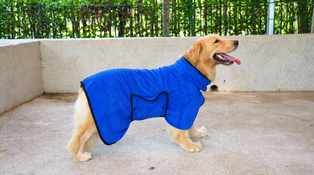 Luxurious Quick-Dry Dog Bathrobe